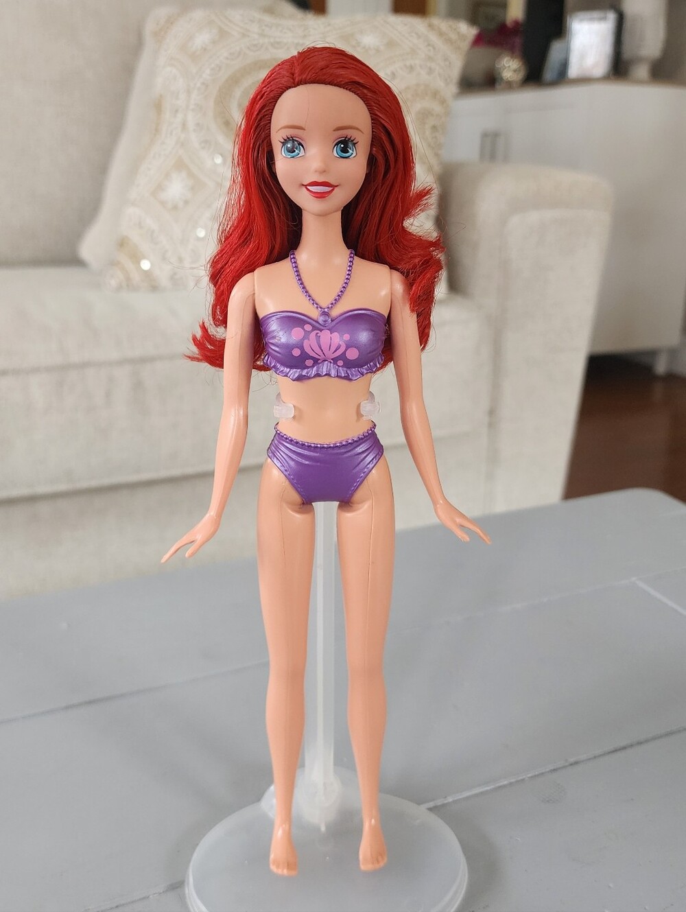 Mattel Disney The Little Mermaid Ariel Beach Water Fun Doll 11" Beautiful